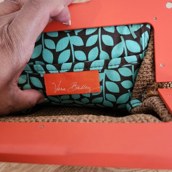 Vera Bradley Straw style cluch - Picture 4 of 5